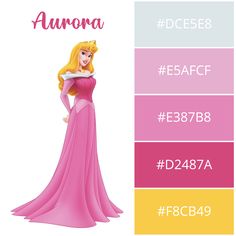 the aurora color scheme for princess aurora