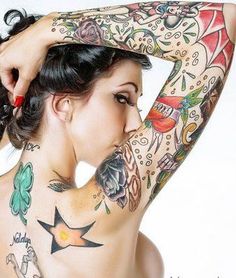 Lots Of Tattoos, Tato Tradisional, Tattoo Sleeve Filler, Girls With Sleeve Tattoos, Tattoo Arm, Tattoo Designs For Girls, 1 Tattoo, Arm Tattoos For Women, Tattoo Sleeve Designs