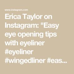 Erica Taylor on Instagram: "Easy eye opening tips with eyeliner #eyeliner #wingedliner #easymakeup #over40 #makeupartist #makeuptutorial #eyelinerhacks #mascara #mascarahacks #fyp used @kosas new gel eyeliner and @hauslabs new liquid liner @lorealparis telescopic mascara" Telescopic Mascara, Eye Liner Tricks, Winged Liner, Eye Opening, Liquid Liner, Gel Eyeliner, Simple Makeup, Makeup Artist