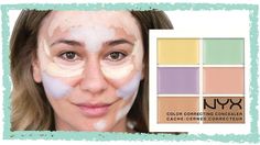 How to Use the NYX Color Correcting Palette Nyx Colour Correcting Palette, Nyx Color Correcting Concealer, Nyx Concealer, Color Correcting Palette, Makeup App, Concealer Palette