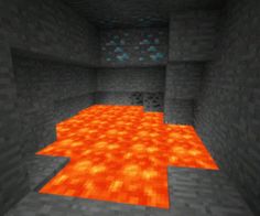 an orange floor in a dark room