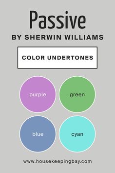 Passive SW 7064 Color Undertones by Sherwin-Williams Color Undertones, Moon Flower