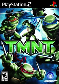 teenage mutant ninja turtles on the cover of an electronic game console, with text that reads'tmnt '