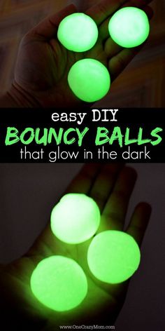 glow in the dark diy bouncy balls that glows in the dark