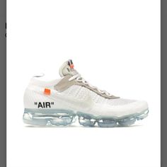 A Great Addition To Any Sneaker Collection, These Nike Air Vapormax X Off-White Part 2 Shoes In Men's Size 13m Are Sure To Turn Heads. Created In 2018, These Athletic Sneakers Feature A White Colorway With Accents Of Black And Orange. The Style Code Aa3831-100 Indicates Their Authenticity As A Part Of The Nike Air Line. The Shoes Are Ideal For Any Occasion, Whether You're Hitting The Gym Or Just Going For A Stroll. With A Sleek Design And Unmatched Comfort, These Sneakers Are Perfect For Any Sne White Custom Sneakers With Boost Midsole, White Breathable Custom Sneakers, White Breathable Functional Custom Sneakers, Functional Breathable White Custom Sneakers, Functional White Breathable Custom Sneakers, Custom White Breathable Sneakers For Sports, Modern White Custom Running Sneakers, White Functional Custom Running Sneakers, White Custom Sneakers With Air Max Cushioning