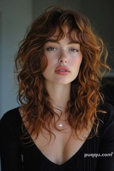 curtain-bangs-curly-hair-45 Curly Layered Bangs, Long Layered Curly Hair With Curtain Bangs, Fringe Bangs Haircut, Layered Haircuts For Medium Curly Hair, Layers With Bangs Long Hair, Wavy Shag With Curtain Bangs, Long Curly Hair With Fringe, Curly Layers With Bangs, Layers Haircut Curly Hair