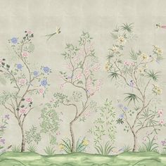 Fancy Tail Peel And Stick Wall Murals | Chinoiserie by Tempaper – Tempaper & Co. Wallpaper Tools, Kids Decals, Chinoiserie Wall, Midnight Sky, Removable Wall Murals, Grasscloth Wallpaper, Removable Wall, Rug Gallery, Wallpaper Calculator