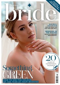 the bride magazine cover features a beautiful woman