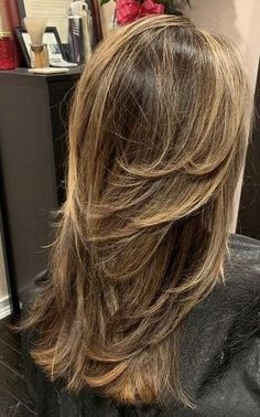 Balyage Long Hair, Balayage Straight Hair, Warm Blonde Hair, Hair Highlights And Lowlights, Dyed Hair Inspiration, Hair Color Light Brown, Light Hair Color