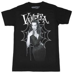 Vampira Cobweb T-shirt - Kreepsville Best Fiends, Kreepsville 666, Wallet Chains, Size Chart For Kids, Jean Accessories, Accessories Bags Purses, Beauty Accessories, Long Hoodie, Graphic Tee Shirts