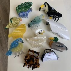 Animal Hair Clip Cute Bird Hair Claws Cellulose Acetate Rhinestone Hair Pin Penguin Owl Swan Parrot Tiaras Gift Girls – Huge Tomato Rhinestone Hair Pin, Cute Bird, Ponytail Hair, Rhinestone Hair, Super Cute Animals, Hair Claws, Cellulose Acetate, Funky Jewelry, Claw Clips