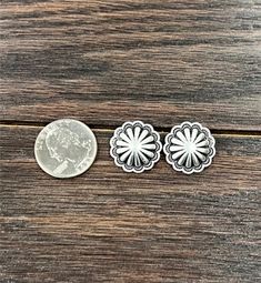 Concho stud earrings Cheap Silver Concho Earrings, Wild Rag, Jewelry Accessories, Stud Earrings, Quick Saves