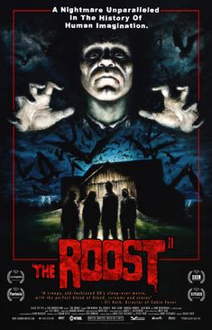 the movie poster for the film, the root with two hands in front of him