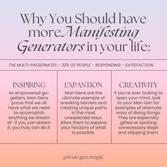 a poster with the words, why you should have more interesting generators in your life