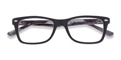 Black & Gray rectangle eyeglasses available in variety of colors to match any outfit. These stylish Full-Rim, Small - sized Acetate eyeglasses include a case. 2-day Delivery available: for only $19, your new eyeglasses will reach your doorsteps in two business days. The price includes free 1.5 Clear Single Vision Lenses and can change based on options selected during the checkout process. Rectangle Eyeglasses, Frame Eyeglasses, Eye Doctor, Ray Ban 3447, Screen Time, Ray Ban, Black Gray, Ray Bans, Fitness Fashion