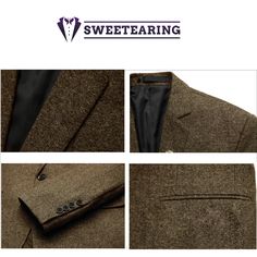 Sweetearing presents a timeless and elegant option for men with their Vintage Classic Tweed Notch Lapel Tuxedos. These tuxedos feature a vintage-inspired design, incorporating a traditional notch lapel. Perfect for formal occasions, this collection combines classic style with a touch of sophistication. Experience timeless style and sophistication in this exquisite ensemble. Perfect for any occasion, this tailored tuxedo effortlessly combines comfort and class. Material: 35% Rayon / 65% Polyester Elegant Tailored Brown Sport Coat, Elegant Brown Sport Coat With Notch Lapel, Elegant Brown Sport Coat With Suit Collar, Elegant Brown Tweed Jacket For Business, Elegant Brown Semi-formal Sport Coat, Elegant Brown Tweed Jacket With Suit Collar, Elegant Brown Single Breasted Sport Coat, Brown Tailored Tweed Jacket For Formal Occasions, Elegant Tailored Brown Tweed Jacket