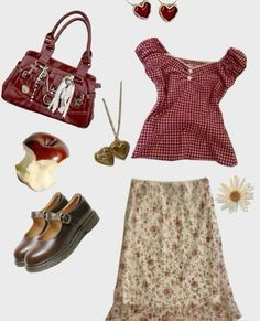 Shakespeare Outfits, Libra Venus Style Aesthetic, Cookie Outfit, Summer Coquette, Coquette Outfit, Downtown Outfits, Funky Outfits, Vintage Americana, Swaggy Outfits