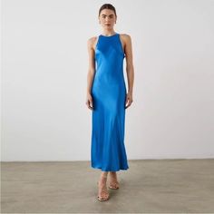 New Without Tags Color- Cobalt Armpit To Armpit Approx 22” Length 56” 55% Rayon, 46% Viscose Sdmnctcrvnc Slip Maxi Dress, Linen Gauze, Orange Tie, Tie Dye Maxi, Linen Maxi Dress, Cotton Maxi, Maxi Dress Cotton, 70 Dress, Mid Length Dresses