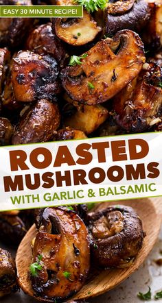 roasted mushrooms with garlic and balsamic