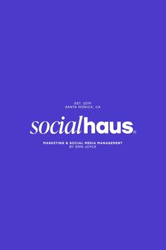 the socialhauss logo on a purple background