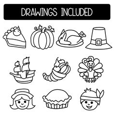 thanksgiving coloring pages for kids to print out and color on the page with their favorite characters