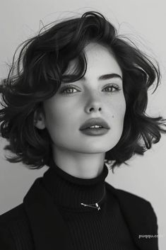 s-bob-haircut- Low Maintenance Haircut, Chin Length Hair, Bob Haircut, American Beauty, Layered Haircuts, Womens Haircuts, Bobs Haircuts, Wavy Hair, Bob Hairstyles