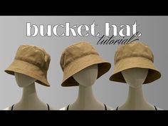 BUCKET HAT TUTORIAL | BUCKET HAT PATTERNMAKING & SEWING TUTORIAL | LA MODÉLISTE - YouTube Bucket Hat Tutorial, Sew Tips, Family And Consumer Science, Denim Bucket Hat