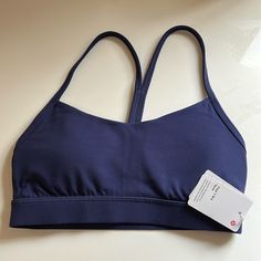 Flow Y Bra Nulu Sports Bras, Women's Intimates, Lululemon Athletica, Sports Bra, Color Blue, Bra, Navy, Sports, Women Shopping