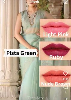 Green Dress Lipstick Colour, Makeup Routine Guide, Lipstick Guide, Lipstick Colour, Makeup Life Hacks, Lipstick For Dark Skin, Simple Makeup Tips, Beginners Eye Makeup, Makeup Face Charts