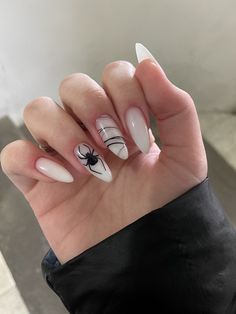 Nailart Tutorial, Paznokcie Hello Kitty, Milky Nails, Edgy Nails, Goth Nails, Grunge Nails, Fire Nails, Pretty Acrylic Nails, Dope Nails