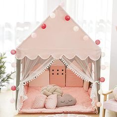 Large Playhouse, Fairy Tent, Girls Tent, Play Castle, Toddler Tent, Indoor Tents, Kids Tent, Kids Castle