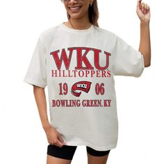 Cheer on the Western Kentucky Hilltoppers with effortless style in this Unity Oversized T-Shirt from Gameday Couture. This oversized tee boasts a relaxed fit for ultimate comfort. The distressed graphics showcase your Western Kentucky Hilltoppers pride by highlighting the school's town and the year it was founded. Gameday Couture, Oversized T Shirt, Oversized Tee, Oversized Tshirt, Kentucky, Effortless Style, The Year, Relaxed Fit, Top Outfits