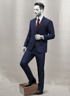 Sprinkle the stylish elegance with our Napolean Koro Wool Suit, which embraces the boldness of sartorial ambitions. Appoint a classy sophistication with our suit, crafted from a wool blend fabric that outlines a smooth, feathery texture with delicate accents and a stripes pattern over a blue tint that highlights vibrant character. Balance an exquisite taste with a sublimely tailored blue suit that captures a sense of luxury while ensuring ideal relaxation to pursue exhilarating occasions and cru Semi-formal Custom Fit Set With Notch Lapel, Single Breasted Suiting Fabric Sets For Business Casual, Single Breasted Business Casual Suiting Sets, Custom Fit Notch Lapel Set For Semi-formal Occasion, Business Casual Single Breasted Suit Sets, Business Casual Single-breasted Suit Set, Luxury Fitted Sets For Workwear, Fitted Sets With Welt Pockets For Business Casual, Semi-formal Single Breasted Custom Fit Set