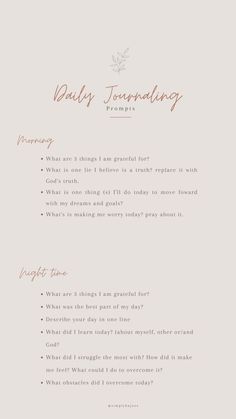 Daily Journal Questions Night, God Journaling Prompts, Ways To Journal Daily, Night Time Gratitude Journal, Christian Morning Journal, Nightly Journal Prompts Christian, Morning Reflection Questions, Christian Journal Prompts Night, Night Time Journal Prompts Christian