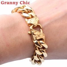 BRACELET PONTE VECCHIO-Jewelry-Pisani Maura-Pisani Maura Friends Shoes, Bling Ideas, Mens Chain Bracelet, Cuban Bracelet, Daily Wear Jewellery, Gold Wrap, Mens Gold Bracelets, Miami Cuban, Cuban Link Chain