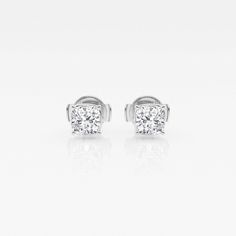 There's nothing more versatile than a pair of classic stud earrings. We love these princess cut lab grown diamond studs for every occasion. Pick the size and color best suited to your ears in the color of gold that you fancy. Solitaire Studs, Nothing More, Cushion Cut, Diamond Solitaire, Diamond Studs, Princess Cut, Lab Grown, Lab Grown Diamonds, Diamond Earrings