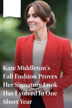 kate middleton's fall fashion proves her signature look has followed in one short year