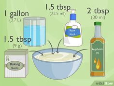 the ingredients to make an oatmeal are shown in this graphic above it