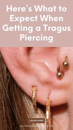 there's what to expect when getting a tragus piercing - learn more