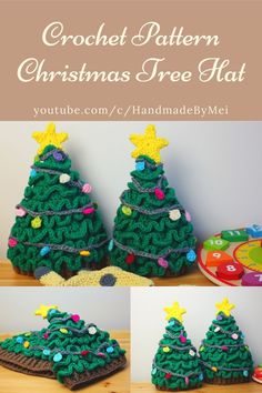 crochet pattern christmas tree hat