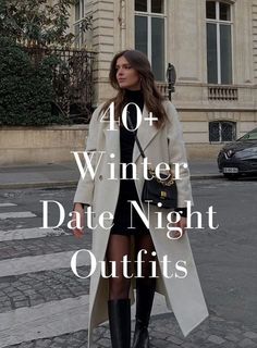 Knee High Boots Outfit With Jeans, Winter Outfits For Party Night Out, Cold Winter Night Outfit, Aspen Night Outfit, Winter Outfits For Party, Winter In Vegas Outfits, Winter Outfits For Birthday, Outfit Ideas For Dinner Date Night Out, Winter Outfits Night Out Cold