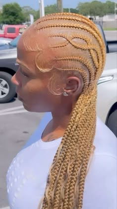 Braids To The Back With Designs, 05 Pictures, Hair Dye Color Ideas, Scalp Braids