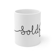 Realtor Sold Mug - Real Estate Store Real Estate Assistant, Menu Signage, Wooden Business Card Holder, House Outline, Wooden Business Card, Open House Signs, Real Estate Signs, Wooden Front Doors, Desk Sign