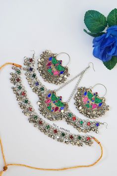 Afghan Jewellery Authentic Traditional Handmade Jewellery. Get in contact with us if there is any queries regarding the item. Check out my page for other items. Help my small business and promote Afghan culture by placing an order with us. We have different kinds and types of Afghan Vintage Jewelleries! Your feedback is much appreciated. Please let us know the item arrived safely! Bohemian Handmade Kundan Earrings, Handmade Bohemian Kundan Earrings, Bohemian Kundan Jewelry Gift, Bohemian Kundan Jewelry With Motifs, Handmade Kundan Bohemian Earrings, Bohemian Kundan Jewelry For Gifts, Bohemian Multicolor Earrings For Navratri, Bohemian Kundan Jewelry For Festivals, Bohemian Festive Jewelry With Motifs