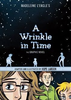 a book cover for a wrinkle in time