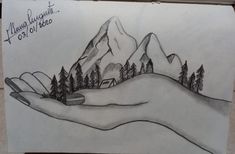 mi dibujo Save Mother Earth, Art Drawings Sketches Creative, True Nature, Beautiful Mountains, Interesting Faces, World Art, Deathly Hallows Tattoo, Pencil Sketch, Pencil Art