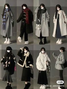 South Korean Winter Outfits, Korean Fits Winter, Winter Model Outfit, Winter Outfits Japanese Style, Winter Coat Outfits Aesthetic, Winter Outfit Japanese, Japan Winter Outfit 2024, Cute Japanese Winter Outfits, Japanese Clothes Style