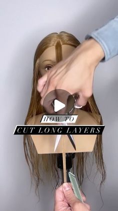 Long Faces Haircut, Easy Haircuts For Straight Hair, 90 Degree Haircut Long, Haircuts You Can Do Yourself, Forward Layers Haircut, How To Trim Face Framing Layers, Medium Long Layered Haircuts With Bangs, Diy Face Framing Layers Long Hair, How To Face Frame Your Own Hair