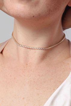 She's baaaackkk. Our best-selling tennis choker is better than ever. With 12 inches of hand carved 3mm simulated diamonds in choker form, this now waterproof and non-tarnish design is perfect for every single day wear. Complete with a built-in extender, Serena is a simple yet statement choker, perfect for all necklines. Need more flexibility? Add one of our extenders to give Serena even more length options. Need more sparkle? Layer multiple Serena chokers for the ultimate statement necklace. Pro Rococo Sand, Baobab Collection, Statement Choker, Diamond Choker, Every Single Day, Hat Hairstyles, Clutch Handbag, Earring Necklace, Accessories Bracelets