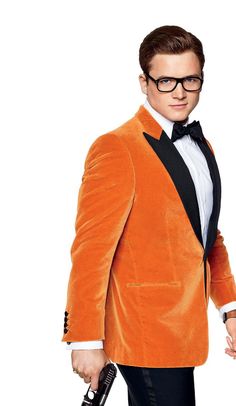 Resultado de imagem para eggsy orange suit Kingsman Style, Kingsman Suits, Eggsy Kingsman, Film Kingsman, Taron Egerton Kingsman, Eggsy Unwin, Manners Maketh Man, Kingsman The Secret Service, The Golden Circle